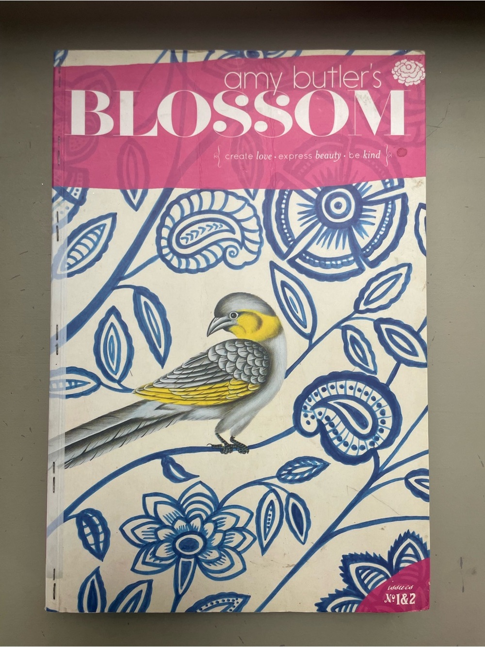 Amy Butler's BLOSSOM Book - Blue, White & Yellow Cover